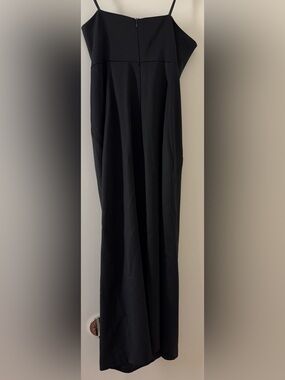 Elegant Strapless Black Maxi Dress